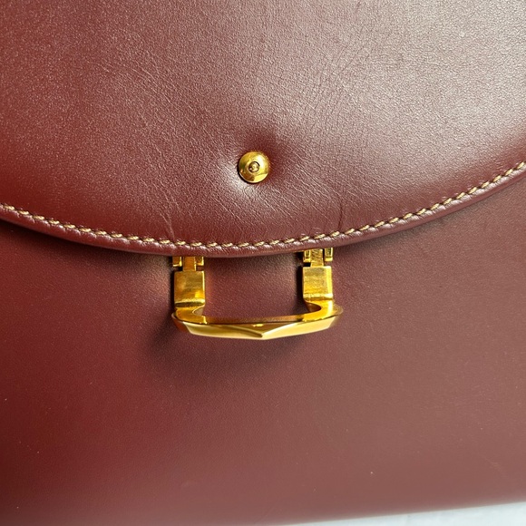 Cartier Vintage Bordeaux Top Handle Bag Les Must De Cartier - Picture 4 of 16